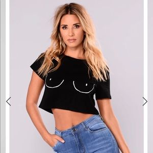 Fashion Nova Nip Slip Tee